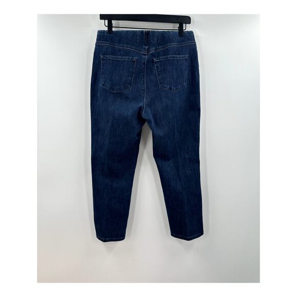 Soft Surroundings Women's Dark Wash Pull On High Rise Stretch Denim Size Medium - Picture 7 of 8